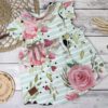 Sommerkleid / minte Blumen-Liebe